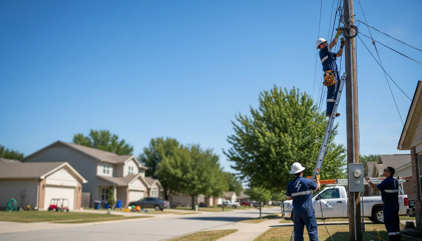 Residential electrician providing installation services in Tampico, IL